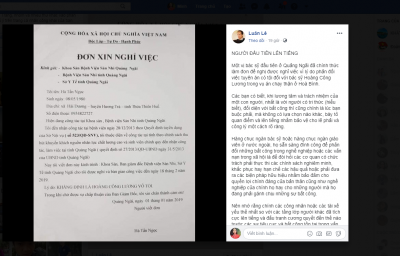 Đính chính thông tin sai sự thật về việc Bác sĩ Bệnh viện Sản- Nhi Quảng Ngãi thôi việc vì lý do “ Khẳng định bác sĩ Hoàng Công Lương vô tội”